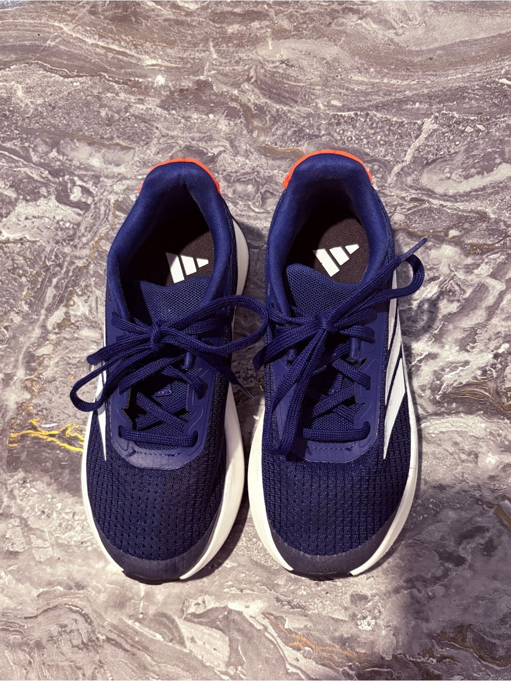Boys Adidas Navy and White Size 1.5